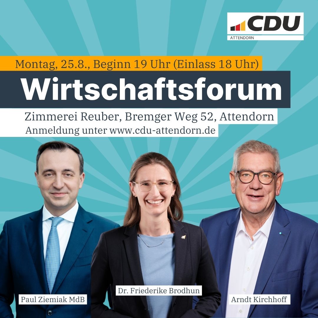 Herzliche Einladung zum Wirtschaftsforum